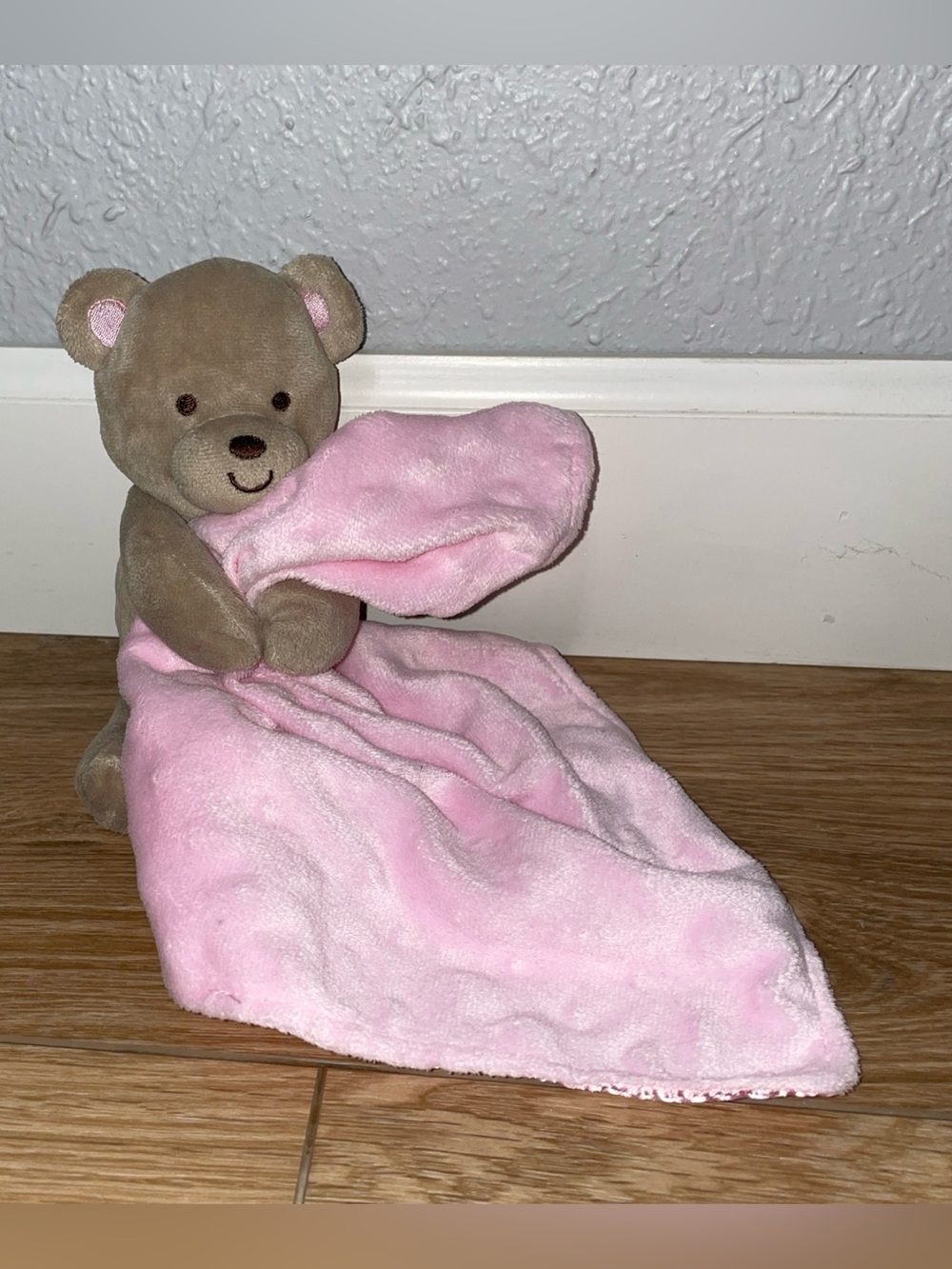 Carter’s Child of Mine Bear Pink Minky Dot Lovey Security Blanket